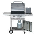 3 Burner Gas Grill na May Folding Side Table